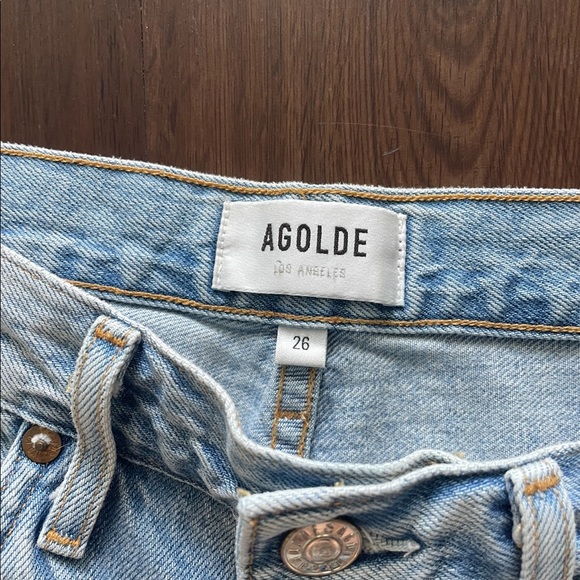 Agolde Riley High Rise Straight Crop - Picture 5 of 5